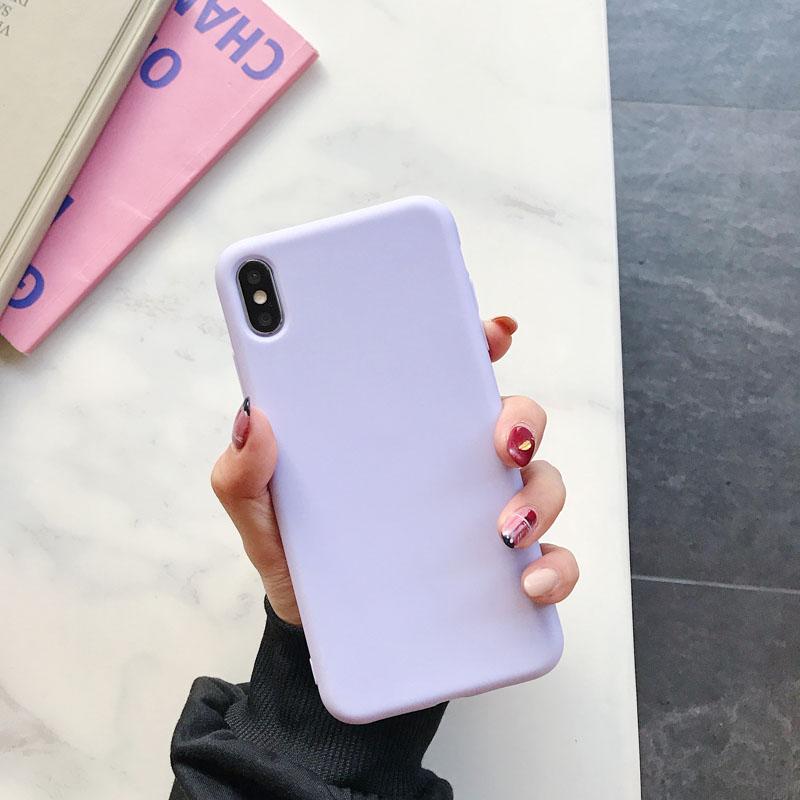Мягкий силиконовый чехол для телефона для iPhone X XR XS Max XR X 8 7 6 6S Plus чехол для iphone 11 12 13 mini 13 Pro Max Конфетный цвет Чехол