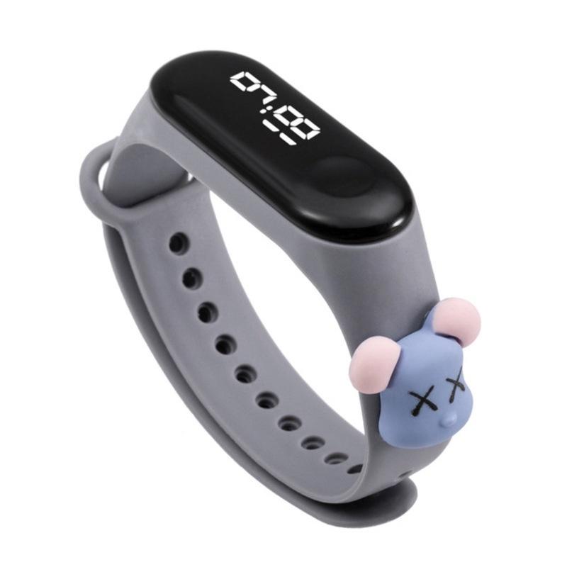 Disney Pokemon Pikachu Kids Led Watch Touch Screen Silicone Strap Waterproof School Gift
