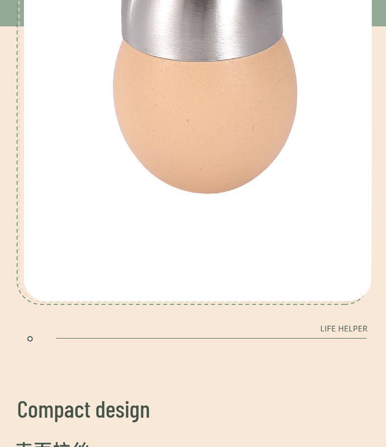 Stainless Steel Eggshell Cutter and Piercer - Fancy Egg Cracker Gadget