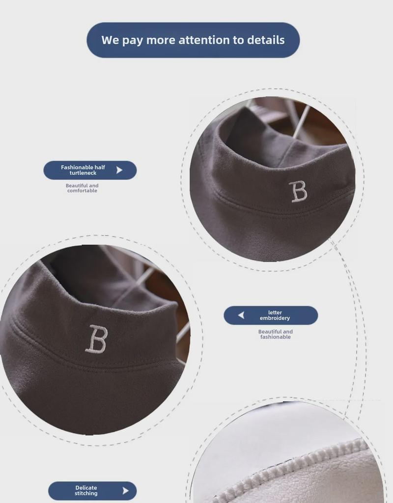 Теплая рубашка из бархата для мальчиков, осень-зима, с полувысоким воротником - утолщенная, однотонная