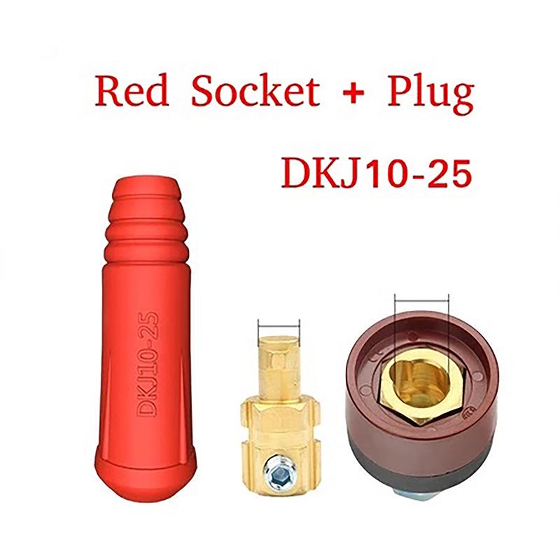DKJ10-25 Европейский Кабель для Сварочного Аппарата Сварочный Кабельный Разъем Быстросъемное Соединение Папа Мама Кабель
