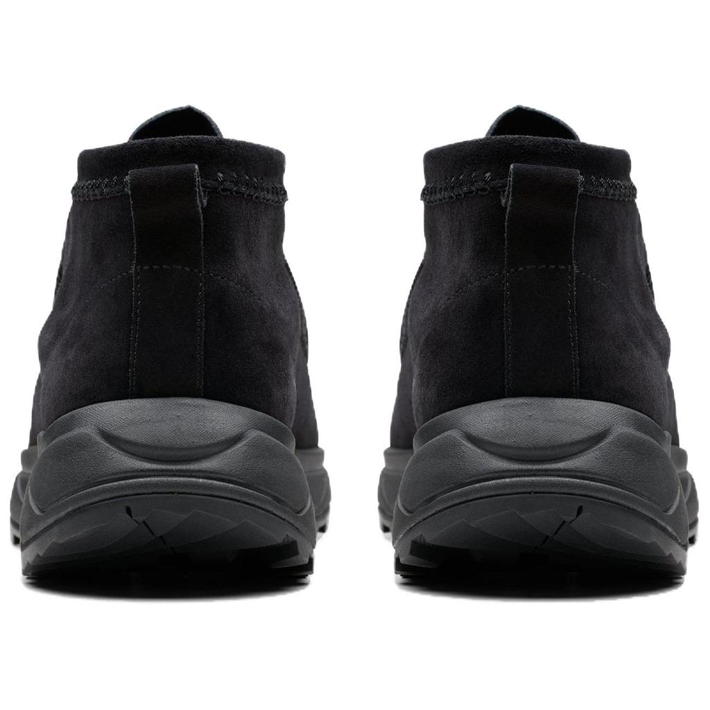 Clarks Замшевые Ботильоны на Шнуровке Легкие Мужские Ботинки Черные 26179150