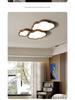 Nordic Style Walnut Solid Wood Ceiling Lamp for Living Room, Bedroom, Study - Eye Protection, Antique Finish