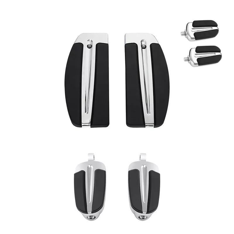 Motorcycle Driver Footboard Inserts Shifter Foot Pegs For Harley Slipstream Softail Dyna