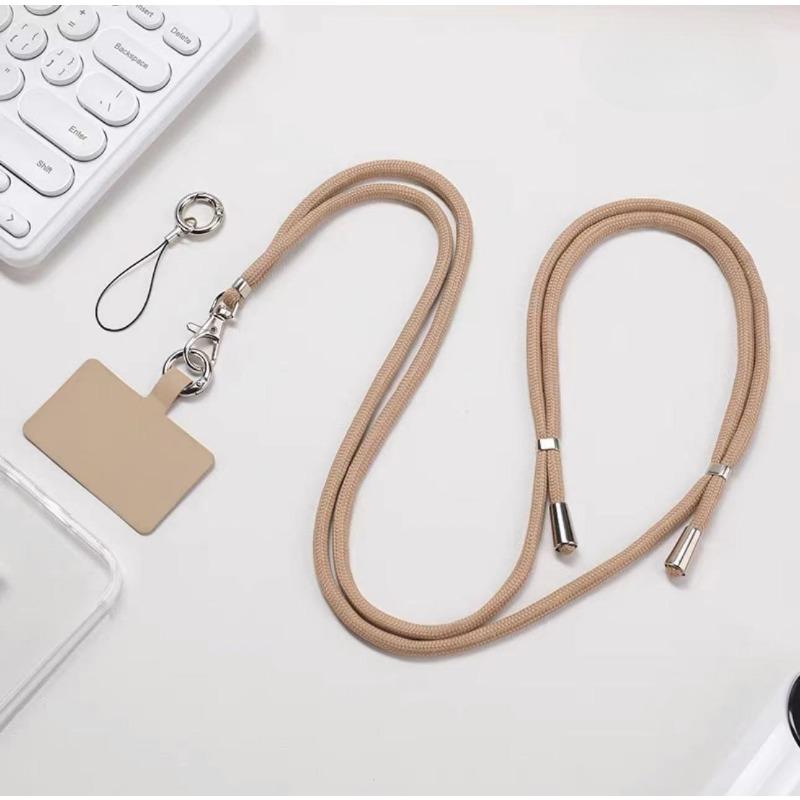 Регулируемый ремешок для телефона, ремешок через плечо для мобильного телефона, съемное ожерелье, подвесной широкий веревочный патч-корд, нейлоновые ремни для телефона