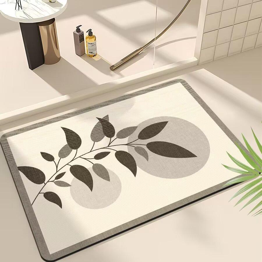 Коврик для ванной комнаты, туалет, нескользящий коврик для унитаза, диатомитовый коврик для двери в ванную, впитывающий, быстросохнущий, мягкий коврик для ног