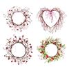 Artificial Heart Berries Wreath For Valentines's Day Decoration Decorative Garland Wedding Window Table Centerpieces