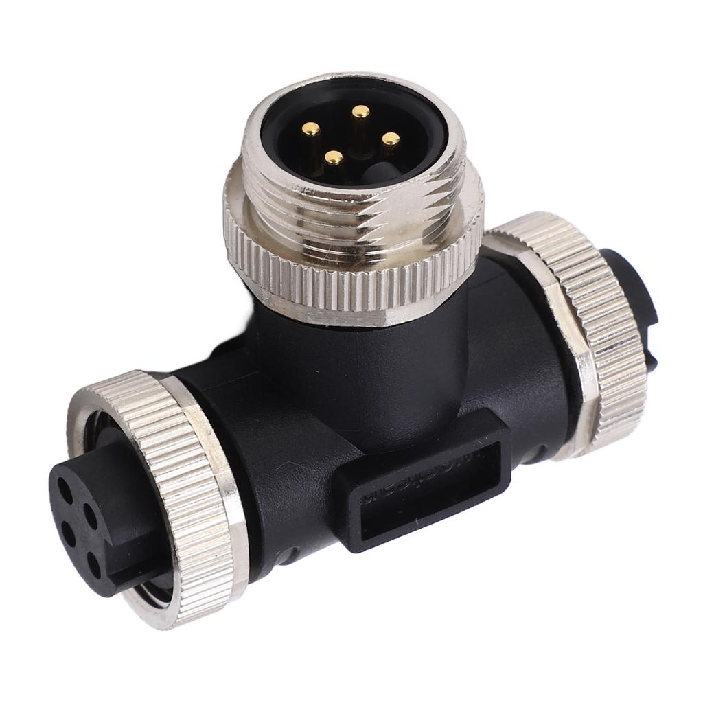 for NMEA 2000 T Connector 4 Pin IP67 Waterproof Backbone Drop Cables 3 Port Multiport Tee Terminator for Sensors