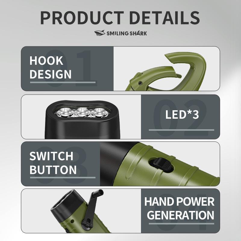 Портативный светодиодный фонарик, лампа для палатки, динамо-машина с ручным приводом, солнечный фонарь для кемпинга на открытом воздухе, пеших походов, дальнобойный аварийный фонарь