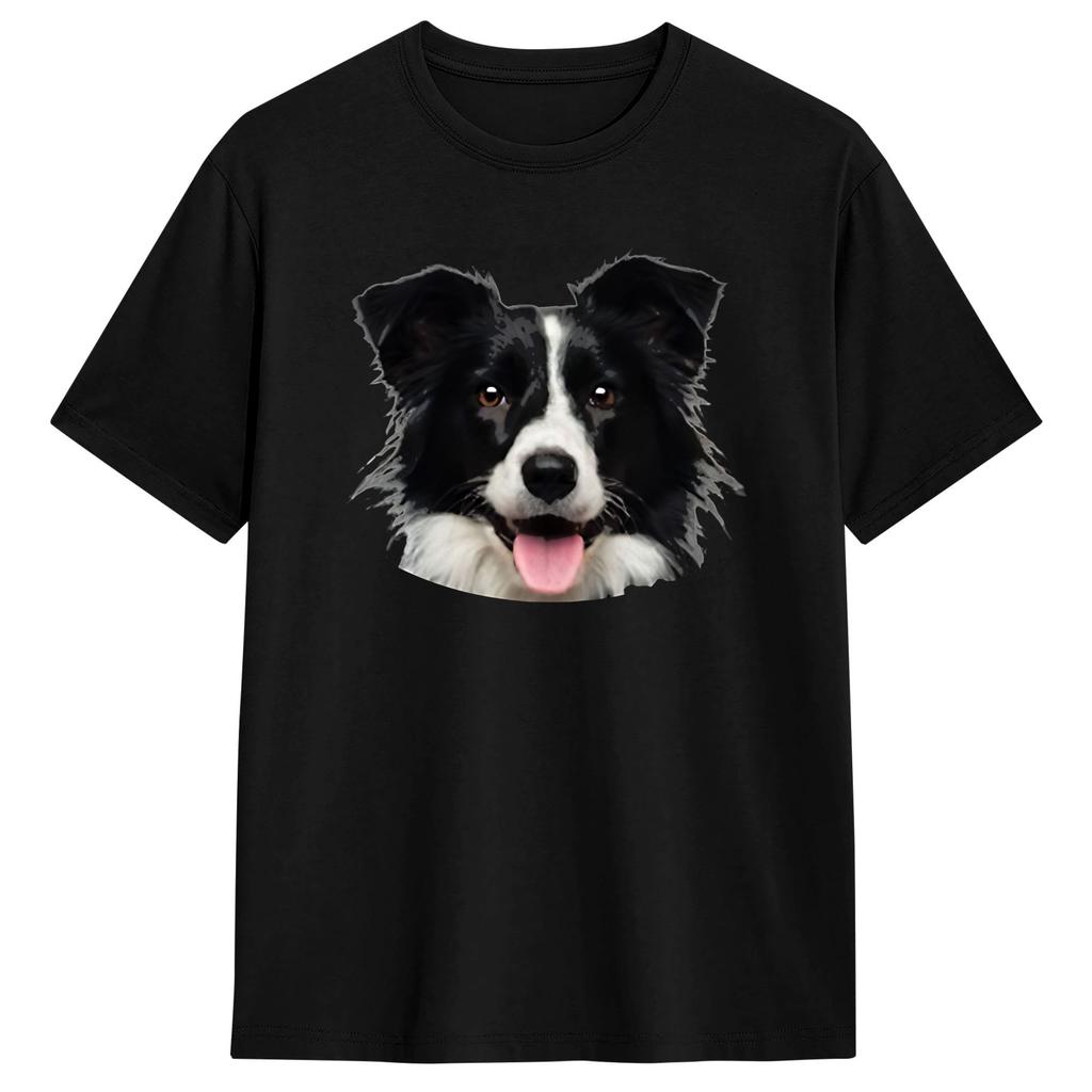 Boxer Head Cotton T Shirt For Men Summer  Y2K Retro TShirts Crew Neck Hip Hop Tees Big Size Print Tops
