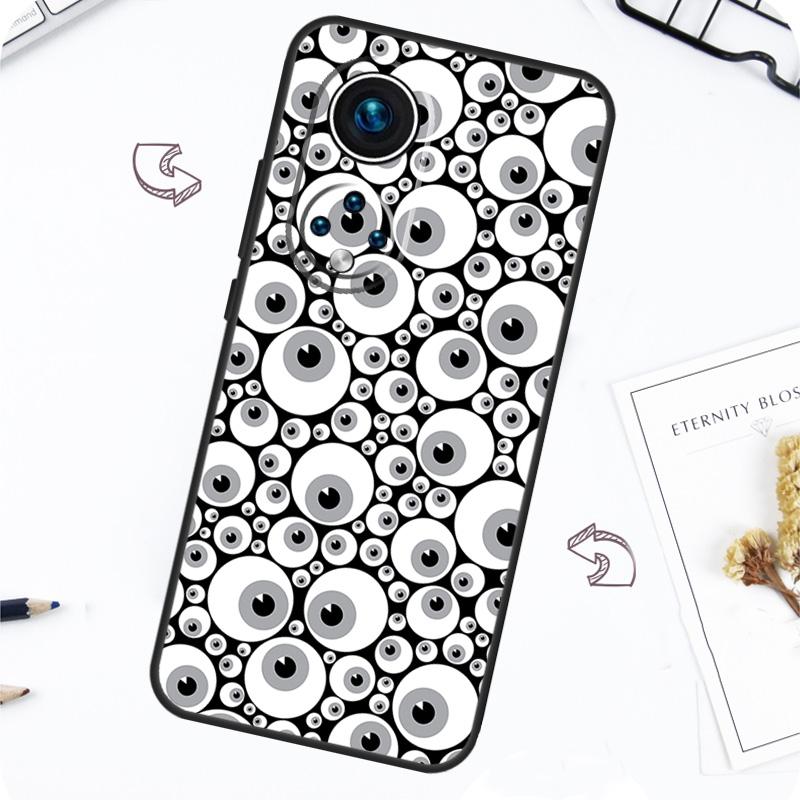 Чехол со сумасшедшим узором из глаз для Honor Magic 7 5 6 Pro Honor 200 Pro X9b X9a X8b X8a X8 X9 X9c 50 70 90 Lite