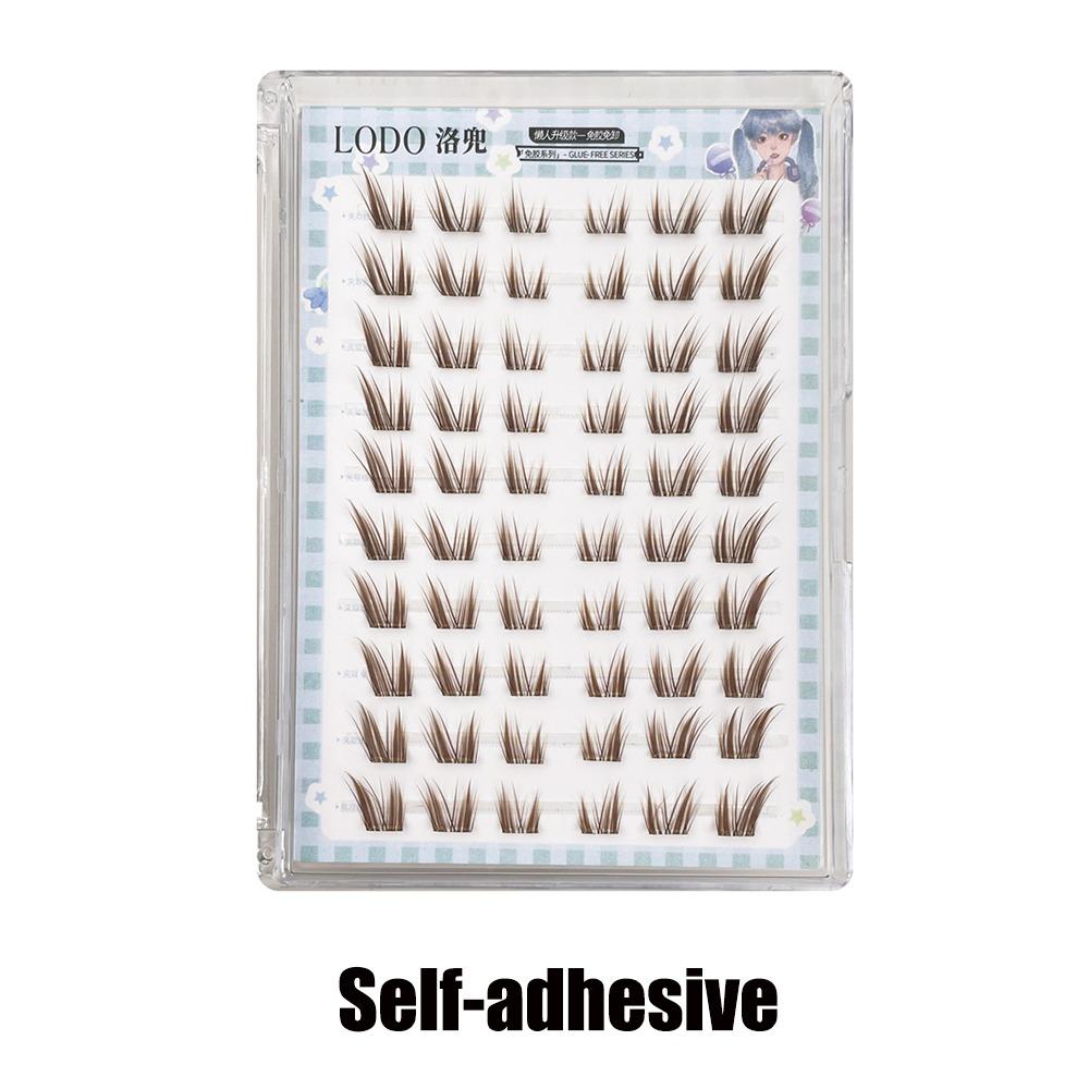 DIY Brown Lash Clusters Cat Eye Style Individual Lashes Women Eye Lashes Eyelash Extension