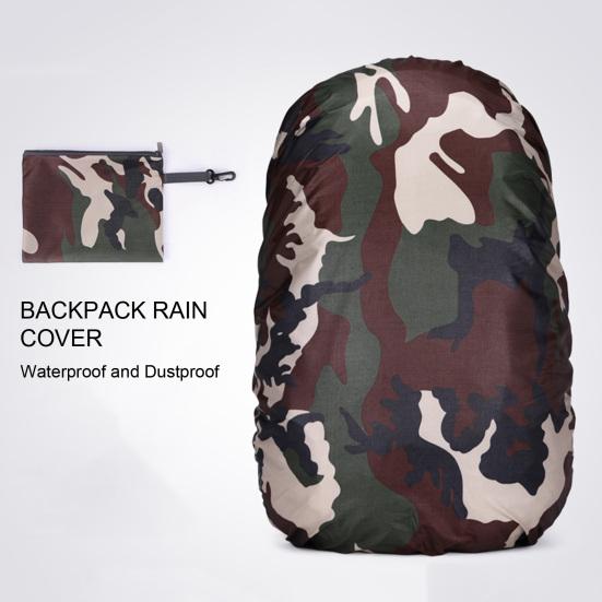 Водонепроницаемый рюкзак от дождя, регулируемый портативный 20-80л, уличный походный рюкзак, сумка для кемпинга, защитная камуфляжная непромокаемая пылезащитная крышка