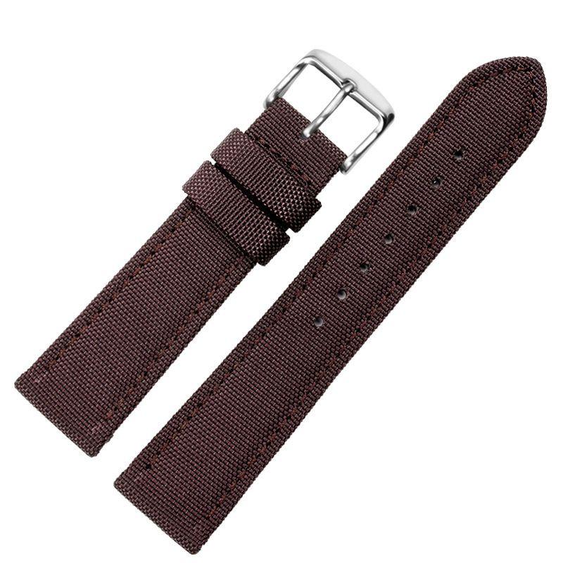 18 мм 20 мм 22 мм Универсальный ремешок из нейлона и холста, водонепроницаемый ремешок для смарт-часов Casio Longines Citizen Tissot Seiko 19 мм 21 мм 23 мм 24 мм