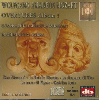 CD МАКСИМИАННО КОБРА - Альбом увертюр Моцарта 1 NONE HODIE Не Япония Классическая б/у