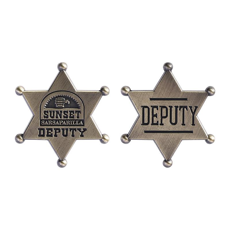 Значки из эмали SUNSET DEPUTY, Значки на лацкан, Броши для ролевых игр с сарсапариллой, Ювелирные изделия для одежды, Подарок для друзей