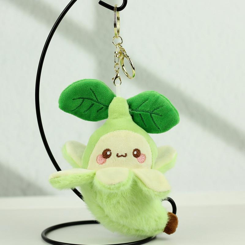 Fruit Plush Toy Banana Keychain Cute Stuffed Doll For Bags And Keys