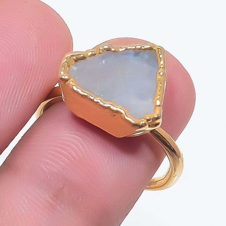 Botswana Agate Gemstone Handmade 925 Sterling Silver Jewelry Ring Size 6 KJ-1401