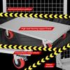 5 In 1 Heavy Duty Platform Truck with Cage Large Capacity Hand Truck Versatile Basket Cart for Warehouse Production Line