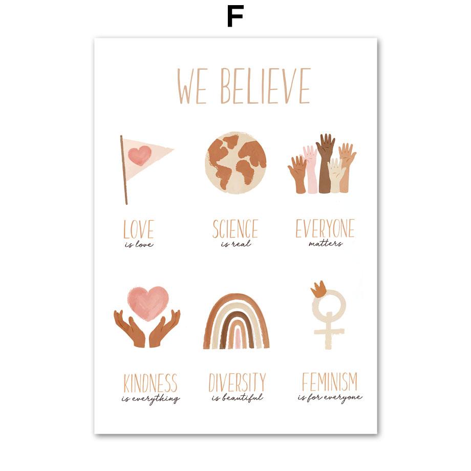 Алфавит чувство расписания язык жестов цифровая настенная живопись на холсте плакаты на скандинавскую тему и принты настенные панно Декор для детской комнаты