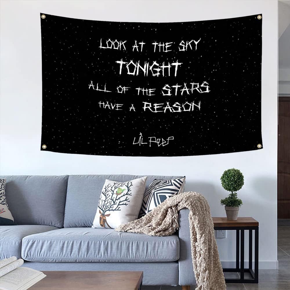 Lil Tapestry Peep Flag 3x5Ft Funny Tapestries Wall Hanging Poster Banner for for Room Wall Garage Man Cave Outddor/Indoor Decor