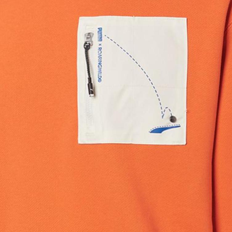 Puma X Roaringwild Карманный круглый вырез толстовка мужская толстовка оранжевый 532596-89