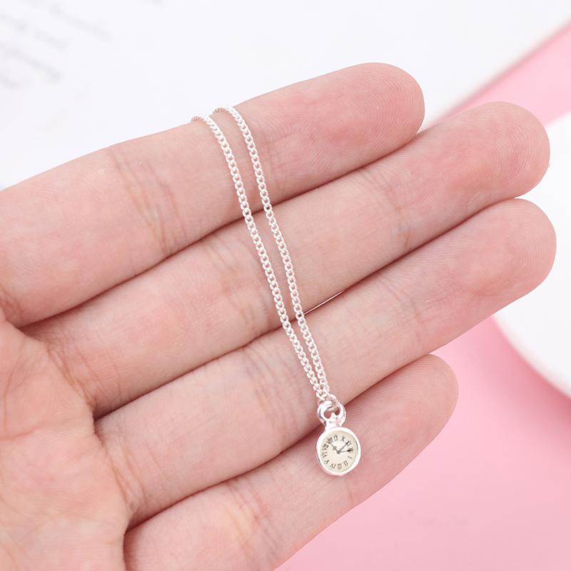 Творческий кукольный домик Мини-ожерелье Карманные часы Золотое ожерелье Индивидуальные карманные часы