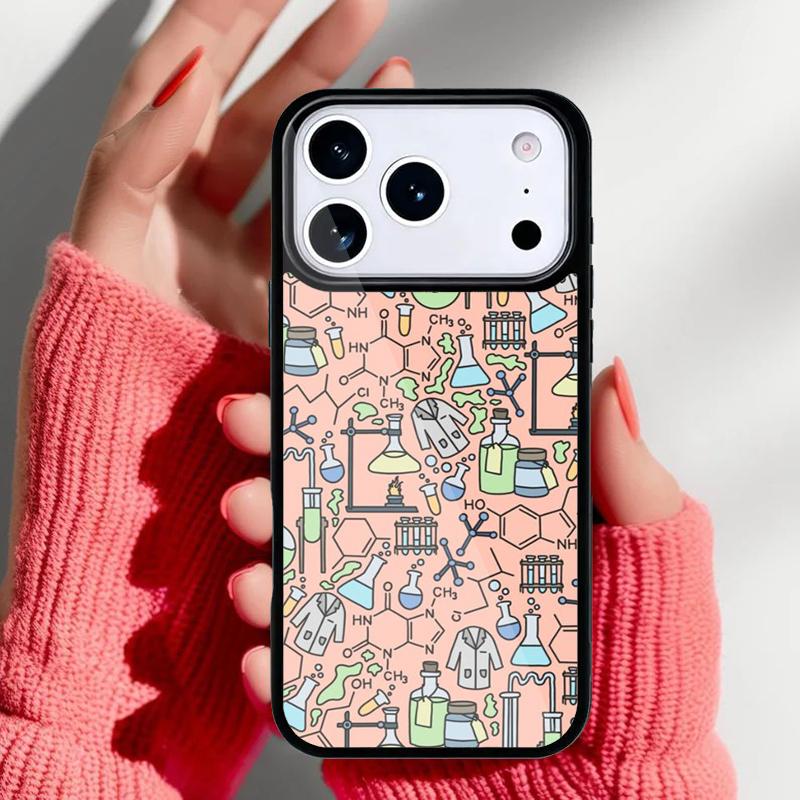 Чехол для телефона Биология и Химия для iPhone 17 16 15 14 13 Pro Max Задняя крышка для 12 11 Pro Coque