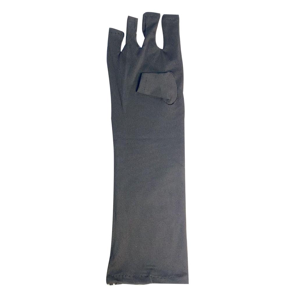 Женские перчатки без пальцев Защита от ультрафиолетовых лучей Маникюрный салон Гель-лампа для ногтей Инструмент