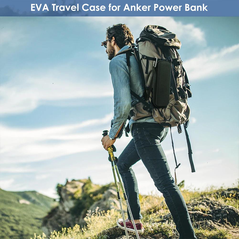 1-2 шт. Жесткий чехол-переноска из ЭВА для Power Bank Anker Prime 20000 мАч 200 Вт и зарядного устройства, Ударопрочный дорожный чехол, Портативная сумка для хранения