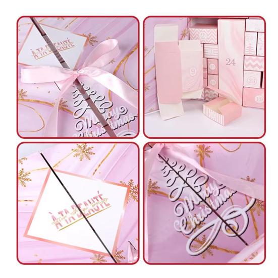 Рождественский адвент-календарь своими руками 2024 пустая коробка для заполнения 24-дневный рождественский календарь обратного отсчета сделать