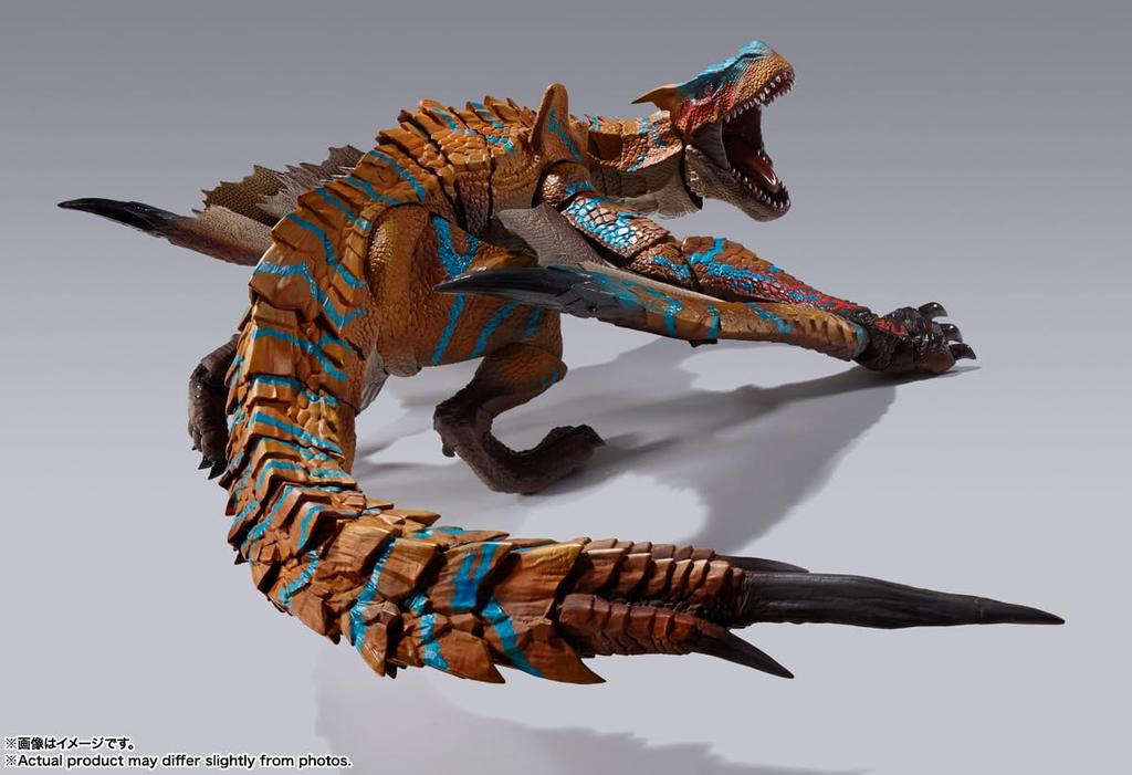 TAMASHII NATIONS Monster Arts Monster Hunter Rise Tigrex примерно 300 мм окрашенная подвижная фигурка SH. ПВХ и АБС