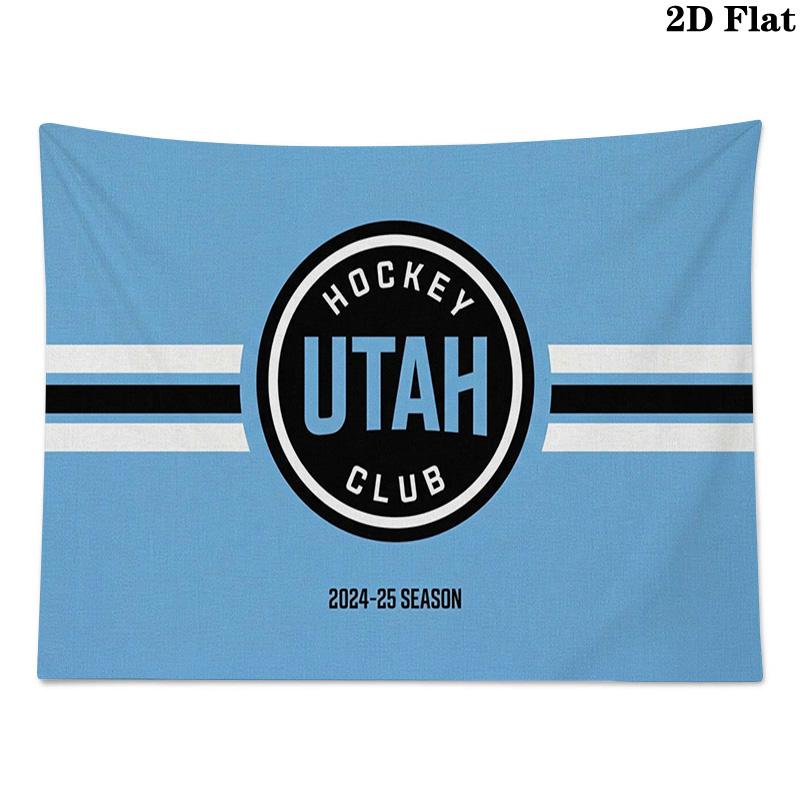 Utah HC Wall Tapestry Aesthetic Wall Hanging Printed Fabric Blanket Decorative Tapestries for Bedroom Living Room Home Decor