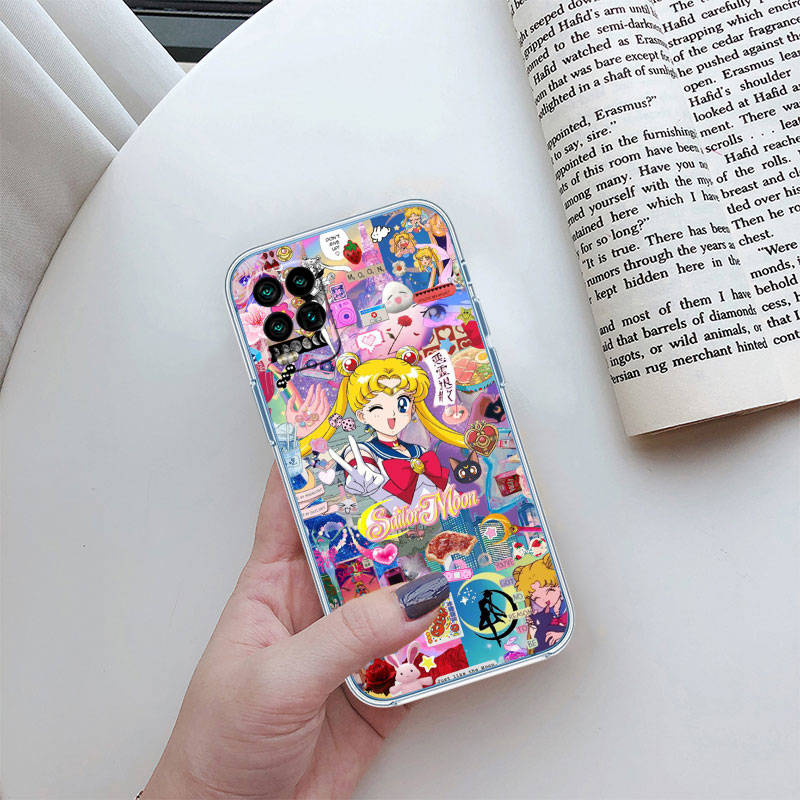 JO48 Sailor Moon Phone Case for Motorola E22S E7 G6 G7 G8 G9 Plus Power Play G10 G20 G04 E30 E40 E22 E20 E13 G22 G23 G Stylus Play