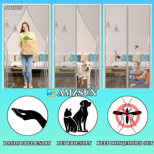 Magnetic Mosquito Net Window Screen, Insect Repellent Door Screen, Magnetic Mosquito Net Curtain, Ventilation and Airflow, DIY Door Curtain, Automatic