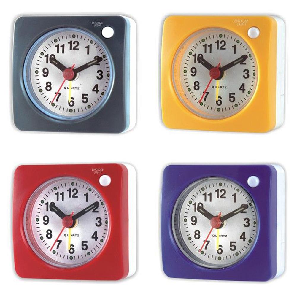 Изящный и бесшумный дорожный будильник с ночником, портативный и удобный