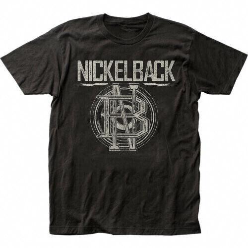 Черная забавная винтажная футболка унисекс с коротким рукавом и логотипом Nickelback