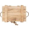 Деревянный ящик для хранения с крышкой 30x21x12 см