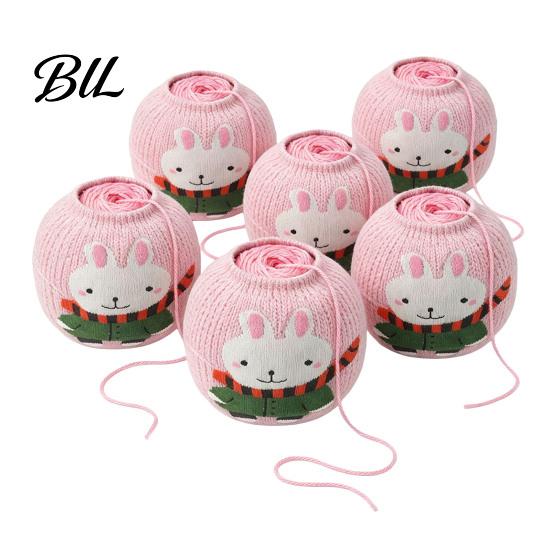 Rabbit Design Yarn Holder Ball Storage Sleeve, Cartoon Design, Reusable Soft Fabric Wool Protector Crochet Thread Holder, Dust Proof Organizer