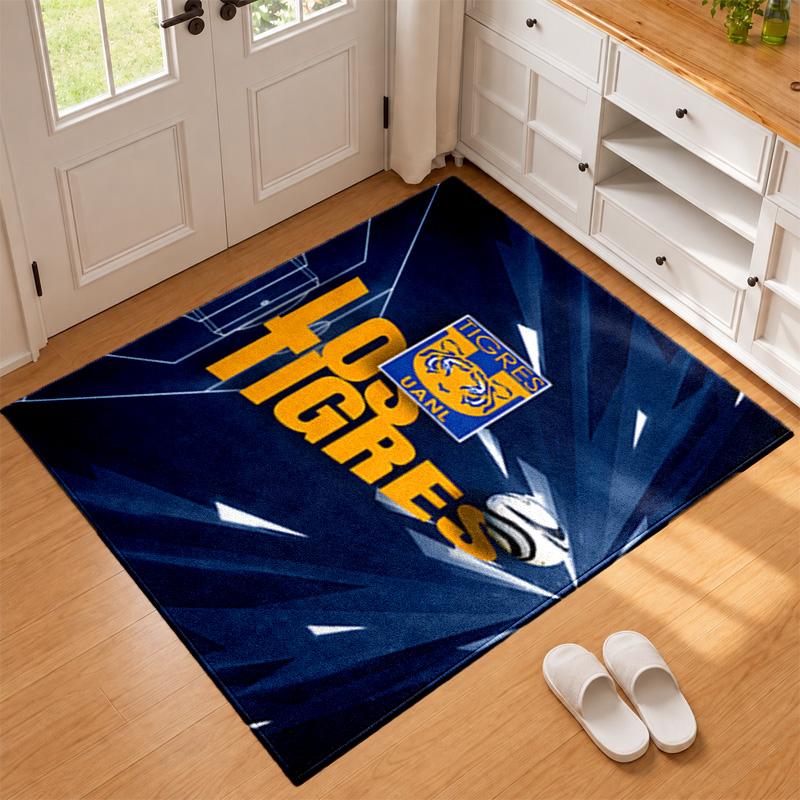 Club Tigres UANL Carpet Door Mat for Living Room or Bedroom Protective Mat Under Chair Office Decoration Christmas Gift Birthday Present