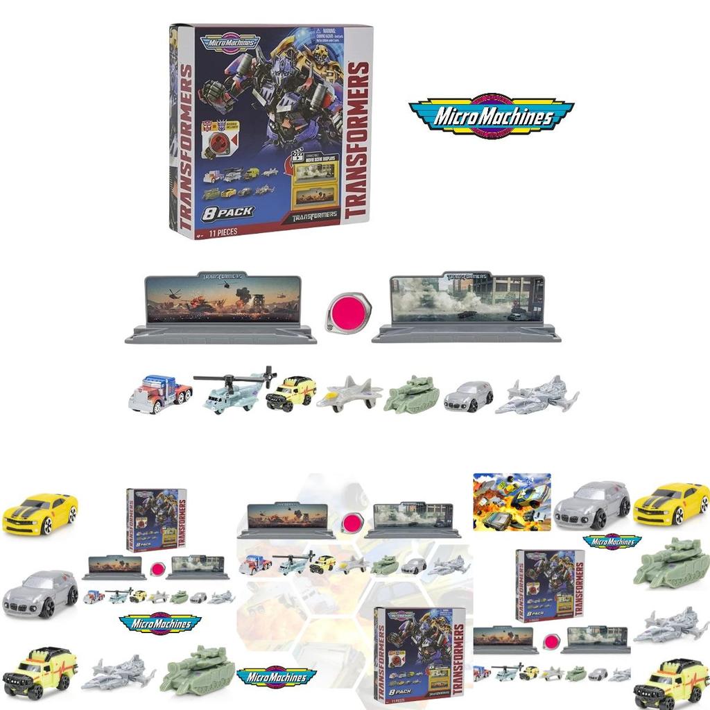 Hasbro Micromachines Трансформеры Бамблби Игрушечная Модель Машинки Для Детей Набор из 8 Машинок