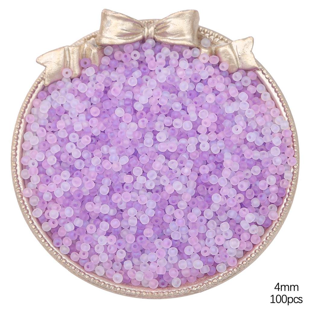 Высококачественные матовые стеклянные бусины-бисер разных цветов для изготовления украшений своими руками