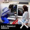 Многофункциональный крестовой ключ 5 в 1 Портативный гаечный ключ для сантехники Треугольники Поезд Электрический Лифт Шкаф Ключ