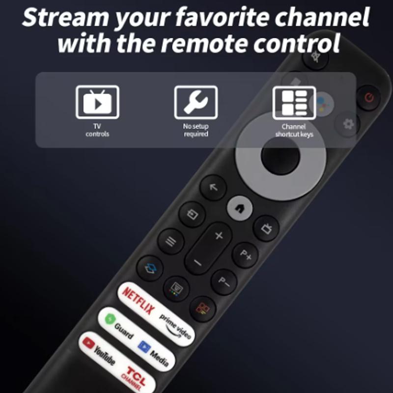 Запасной пульт ДУ TCL RC902V для Smart TV TCL Android TV Mini-LED QLED 4K UHD с Netflix, Prime Video, YouTube, Guard