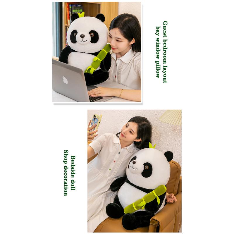 Набор плюшевых игрушек «Панда» из бамбуковой трубки, милые плюшевые игрушки, плюшевая игрушка, кукла-медведь, детский подарок