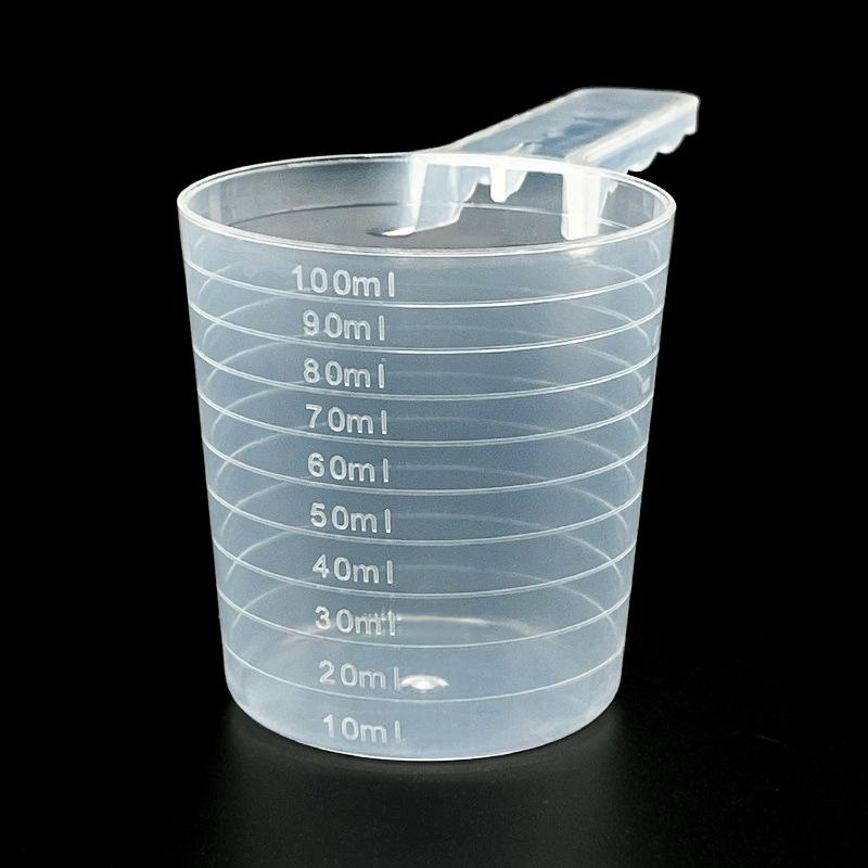 Clear Scale Pet Food Measuring Spoon Plastic for Cat Dog Accurate Feeding Portion Control for Home Use