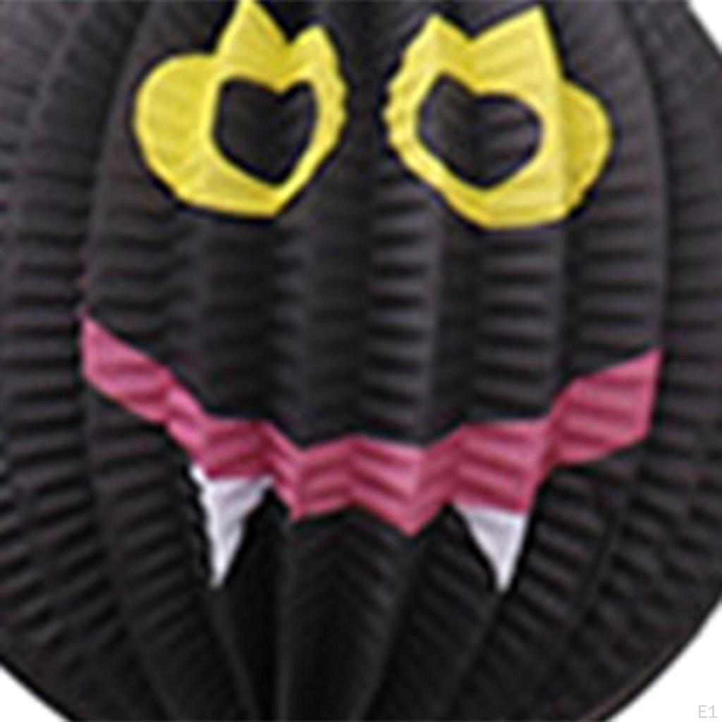 3Pcs Halloween Paper Lantern Hanging Ornament for Outdoor Indoor Doors Walls