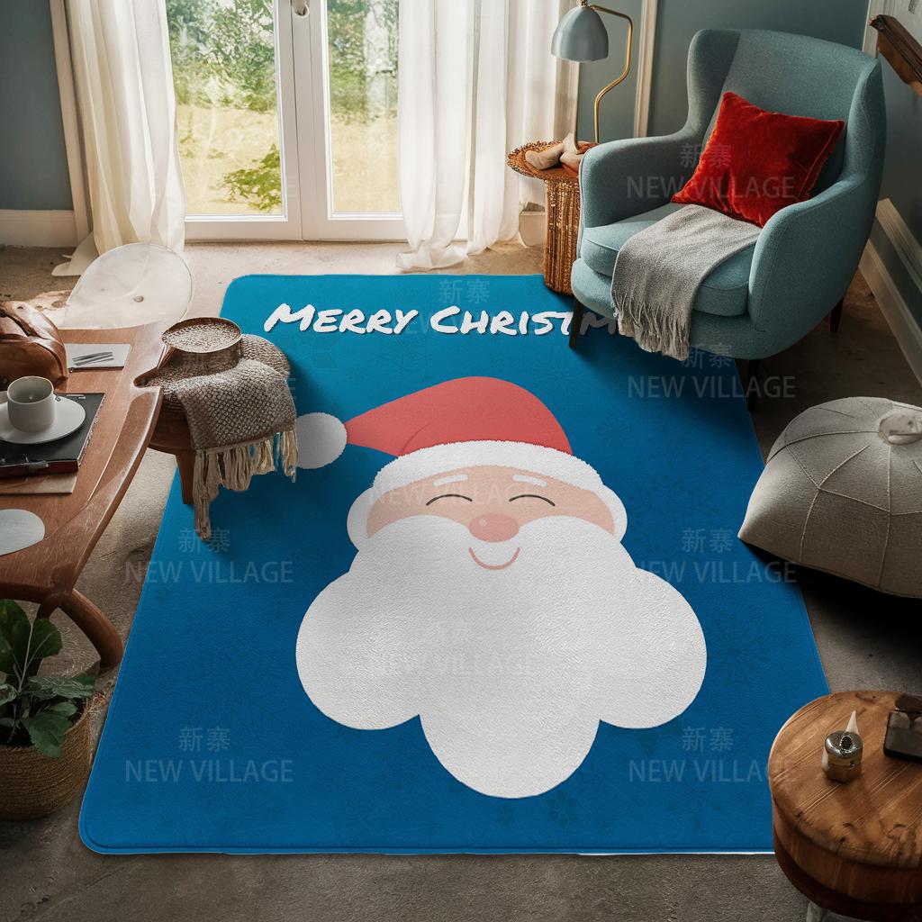 Ковер у входа в дом Домашний коврик у двери Гостиная Ванная Комната Ноги ванная комната Нескользящие коврики с водопоглощением для ванной Счастливого Рождества зима