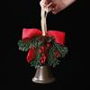 Artificial Pine Christmas Bell Pendant Metal Home Christmas Decoration  New Year Supplies