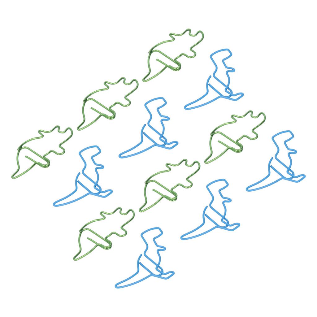 100 шт. скрепок в форме бегемота, динозавра, металлические, милые, стильные, легкие, портативные, офисные, для доктора